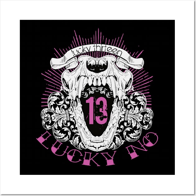 Lucky Thirteen Wall Art by viSionDesign